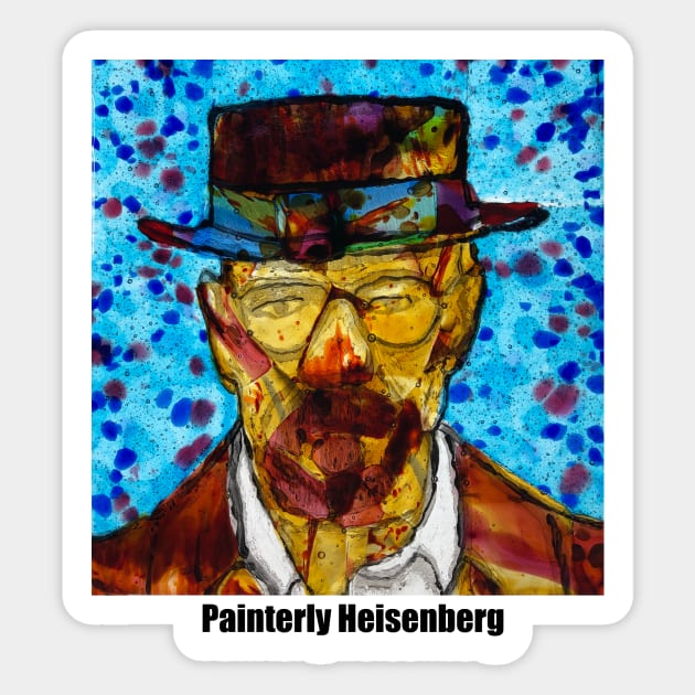 Painterly Heisenberg Sticker by HotSpringsTips